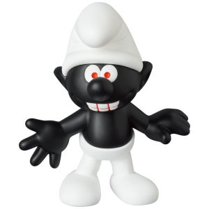 Angry Smurf black figurine