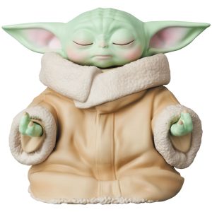 Grogu in meditation pose figurine