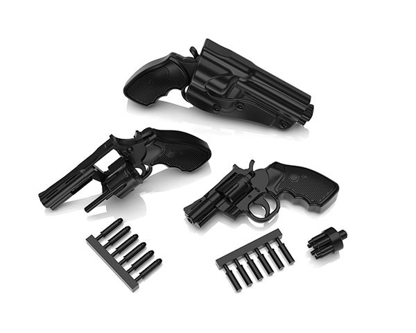 Little Armory Revolver Set A plastic model