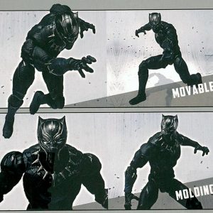 used shfiguarts captain america civil war black panther bandai figurine