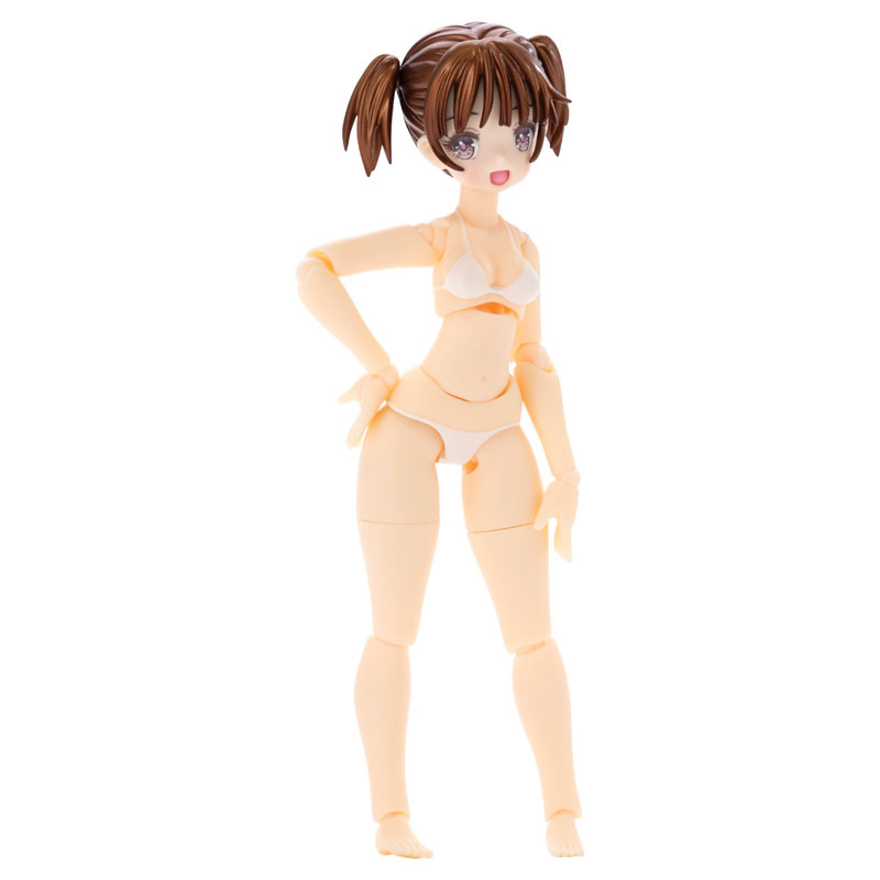 Bikini Mates Irumi Yoshino brown hair white bikini action fig