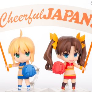 Cheerful Fate stay night Saber and Rin Tohsaka nendoroid figurines