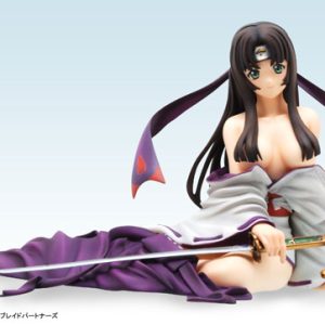 Queen's Blade Musha Miko Tomoe Purple Color Fig