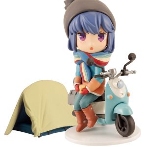 Yurucamp mini figure of Shima Rin in plum color
