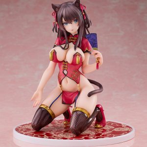 Kuroneko Pink Cat figurine by Mataro