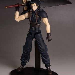 used crisis core final fantasy vii play arts zack fair square enix figure