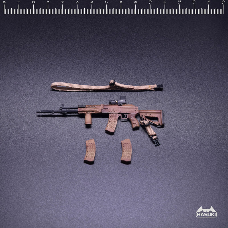 HASUKI coyote brown assault rifle set for action figures