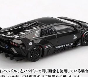 Lamborghini Murcielago GT Evo Black left-hand drive 1/64 scale model car