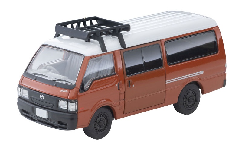 Tomytec Mazda Bongo Brony Van Brown with figure and roof carrier