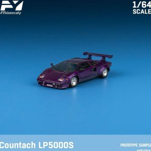 Finclassically Countach LP5000S purple metallic model car