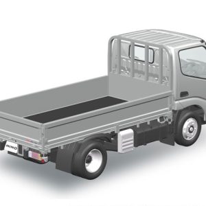 Rakupla Snap Kit Hino Dutro Flat Body Silver Model