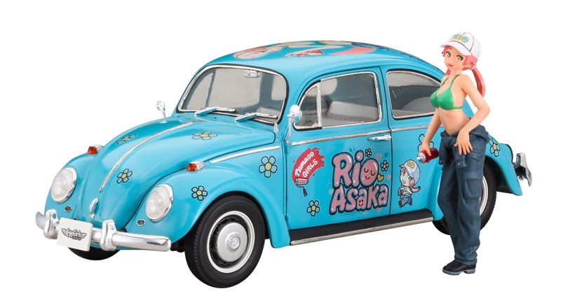 Hasegawa Volkswagen Beetle 1966 Rio Asaka with Figure