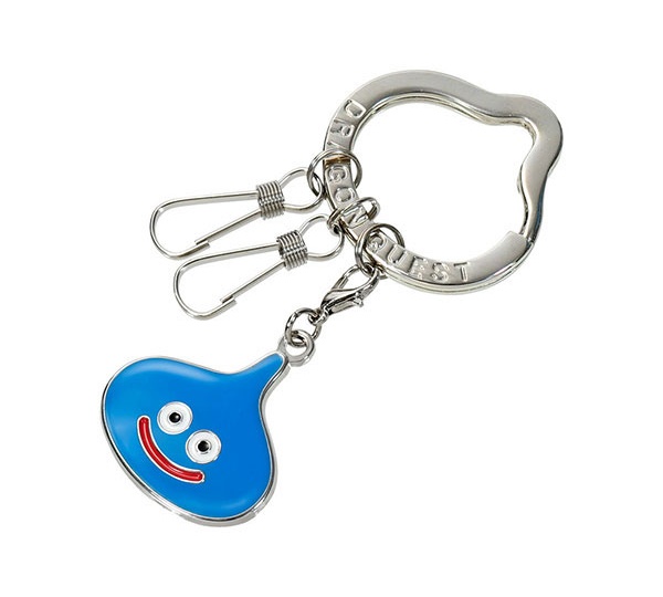 Smile Slime metal key ring